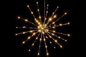 Świąteczne LED oświetlenie - deszcz meteorów, ciepła biel