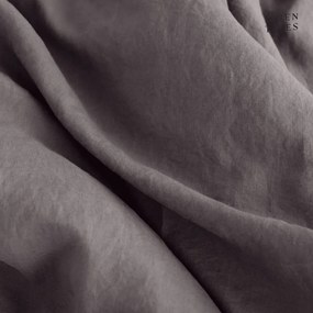 Ciemnoszara lniana pościel jednoosobowa 135x200 cm – Linen Tales