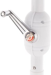 Półokrągły parasol balkonowy z rączką, 265 x 138 x 230 cm