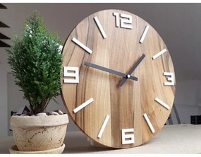 Zegar na ścianę nowoczesny efektowny okrągły cichy do kuchni salonu pokoju