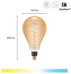 Inteligentna żarówka filamentowa z gwintem E27, 6 W – WiZ