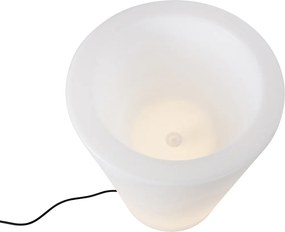 Inteligentna lampa podłogowa ogrodowa z doniczką biała IP65 w tym LED Wifi A60 - Verano