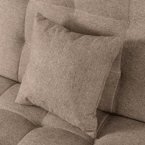 Sofa z Funkcją Spania NEPAL Wersalka Rozkładana Dwuosobowa Brązowa Nowoczesna do Salonu