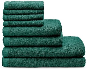 Ciemnozielone bawełniane ręczniki szybkoschnące/frotte zestaw 8 szt. Quick Dry – Catherine Lansfield