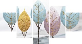 Obraz - Designowe drzewa (125x70 cm)