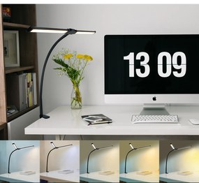 Lampa LED na biurko BRILIA, zacisk