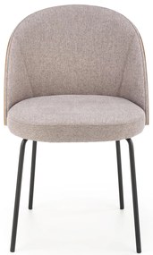 Krzesło popielaty/jasny orzech, skandynawski, loft, K451