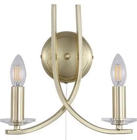 Searchlight 4162-2SB - Kinkiet ASCONA 2xE14/60W/230V