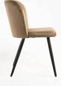 Zestaw 4 Krzese Luk Aksamitne