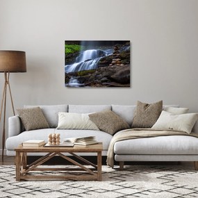 Obraz na szkle wodospadu (70x50 cm)