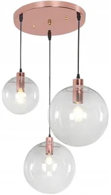 Lampa sufitowa wisząca szklana LASSI 20+25+30 cm APP038-3CP