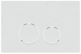 Przycisk spłukujący biały matowy LERA White matt