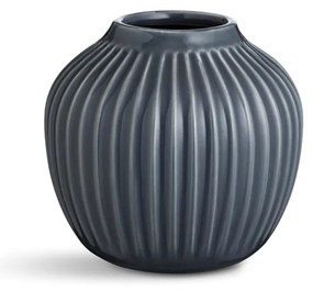 Antracytowy kamionkowy wazon Kähler Design Hammershoi, wys. 12,5 cm