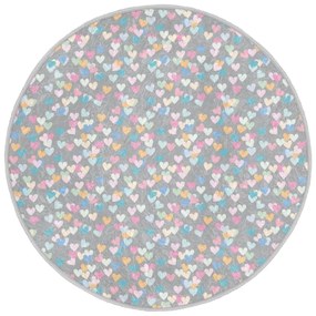 Jasnoszary dywan dziecięcy ø 100 cm Comfort – Mila Home
