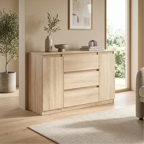Komoda NUDO 120 cm do Salonu Sypialni Dąb sonoma
