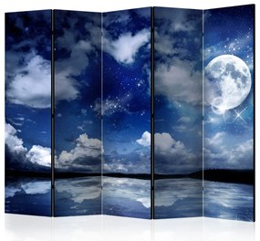 Parawan akustyczny Pejzaże 225x172 cm 5-częściowy fioletowy ARTGEIST B