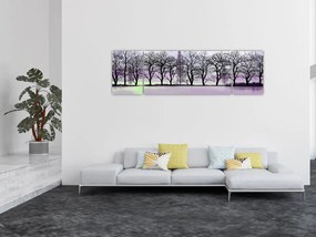 Obraz - Łodka na jeziorze (170x50 cm)