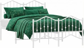 Białe metalowe łóżko w stylu loftowym 120x200 cm G8-Z87