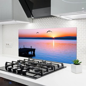 Panel Szklany Molo O Złotej Godzinie