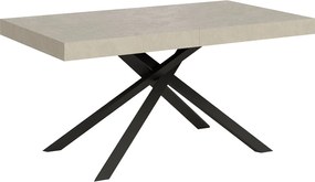 Stół rozkładany 160/264x90 cm Karida kaszmir nogi antracytowe