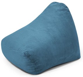 Niebieski sztruksowy dziecięcy worek do siedzenia Snug 80 – SLOWDOWN