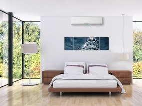 Obraz architektury w ciemności (170x50 cm)