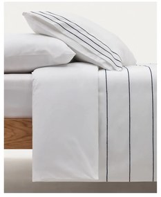 Biała pościel jednoosobowa z perkalu bawełnianego 150x220 cm Cintia – Kave Home