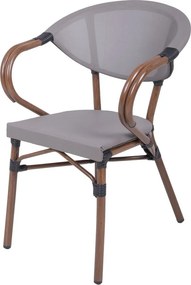 Beżowe metalowe krzesło ogrodowe Toskana – Garden Pleasure