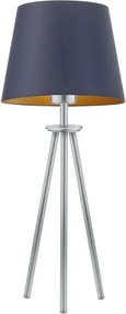Lampa ze stożkowym abażurem na srebrnym stelażu - K0-W42