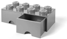 Szary pojemnik z 2 szufladami LEGO®