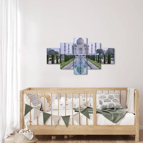 Obraz - Taj Mahal o wschodzie słońca (125x70 cm)