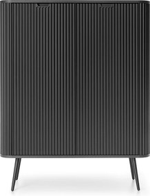 Komoda czarna, nogi: czarne, 103 x 129 x 39 cm