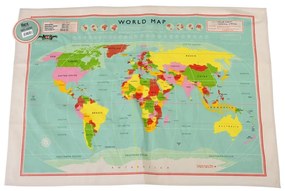Bawełniana ścierka Rex London World Map, 50 x 70 cm