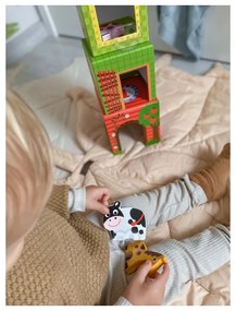 Woopie green układanka kostki farma w pudełkach + figurki 10 el.