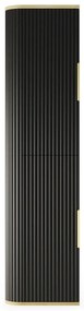 Szafka łazienkowa RIVELA 2D 40x160cm czarna STRAMA