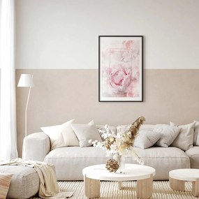 Plakat Ulotne piękno 21x30 cm z ramą czarną z marginesem ARTGEIST B