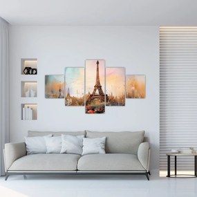 Obraz - Obraz wieży Eiffla (125x70 cm)