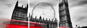 Obraz - Houses of Parliament w Londynie (z zegarem) (90x30 cm)