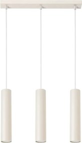 Beżowa wisząca nowoczesna lampa na listwie E3-T17
