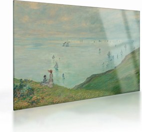 Obraz na szkle - Henri Fantin-Latour, Cliffs at Pourville, reprodukcje (70x50 cm)
