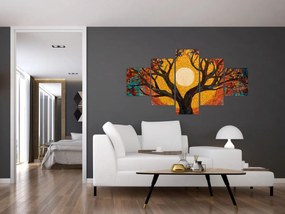 Obraz - Słońce w koronie drzewa życia (125x70 cm)