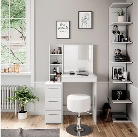 Stół o jamierze biały 80x40x127.4 meryl