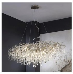 Paul Neuhaus 2031-55 - Żyrandol na lince ICICLE 15xG9/40W/230V 75x150 cm chrom