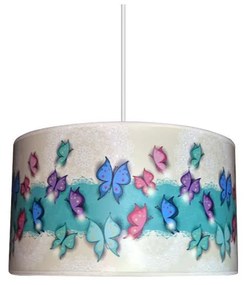 Dziecięca lampa wisząca BUTTERFLY 1xE27/60W/230V