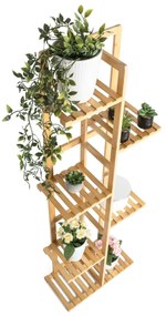 Stojak na rośliny G21 6 poziomów, bambusowy