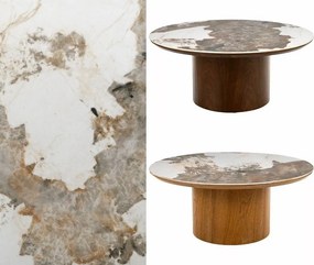 Okrągła ława Rondo 80 Signal z ceramicznym blatem