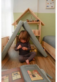 Jasnoniebieski sztruksowy puf dziecięcy Montessori – Little Nice Things