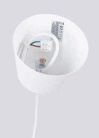 Biała loftowa lampa wisząca z okrągłym kloszem A8-Z78
