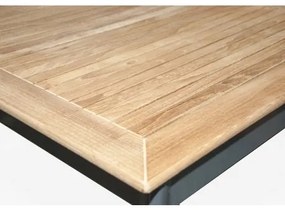 CONCEPT FSC - stół ogrodowy z blatem tekowym 150 x 90 x 75 cm