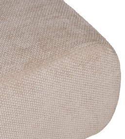 Beżowy podnóżek z tkaniny szenilowej Minimal – Ixia